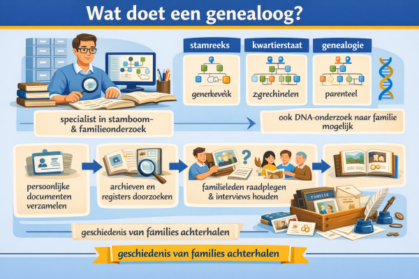 Alles over het beroep genealoog Wat doet een genealoog